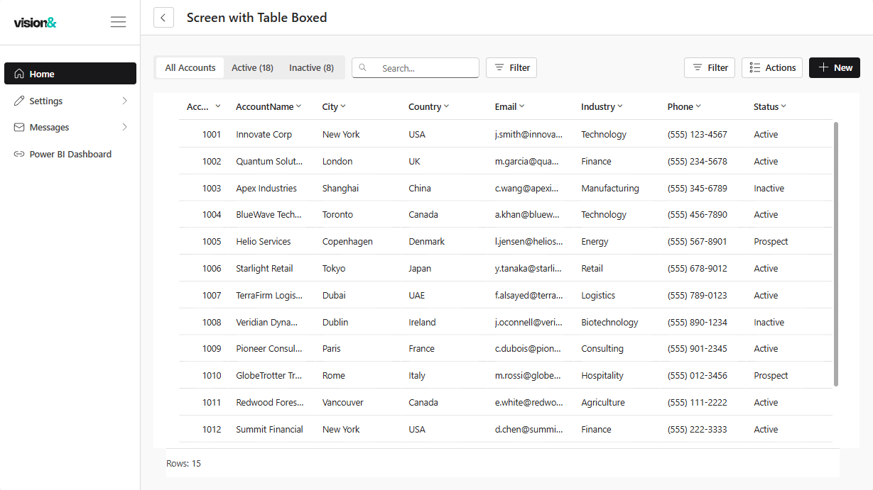 Screen with Table, Boxed preview